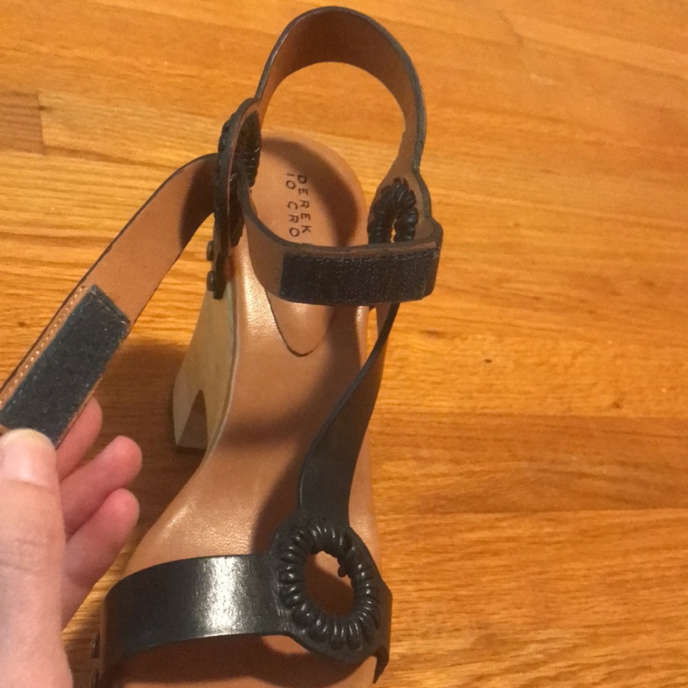 Derek Lam 10 Crosby platforms. Size 7/7.5. Dark green. - Picture 3 of 6